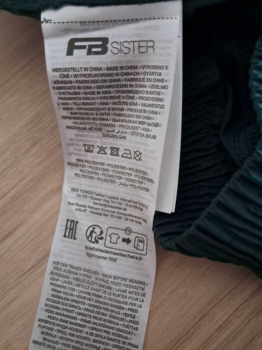 Calças FBsister para mulher, XS, verde