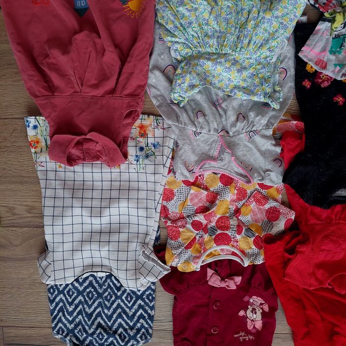 Mega paka ubrań dla dziewczynki różne marki 6-9m 68-74cm