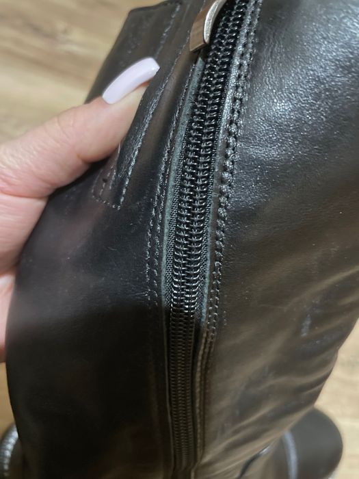 Кожаные теплые сапоги. Новые!