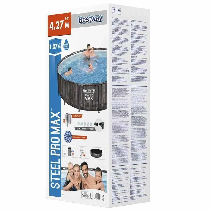 Каркасний басейн Bestway Wood Style 5614Z (427х107) з  фільтром