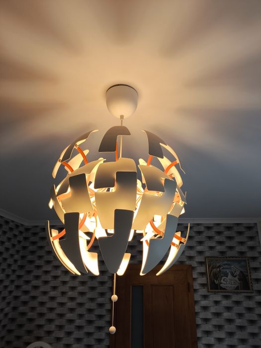 Lampa sufitowa wisząca Ikea ecru