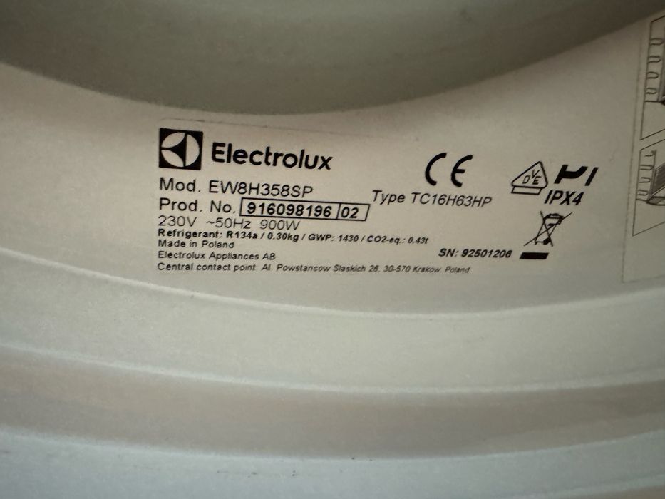Suszarka elektrolux