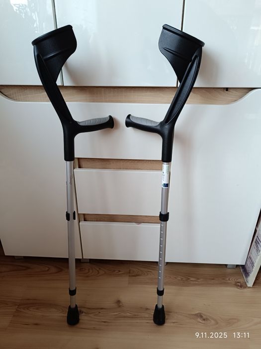 Nowe kule inwalidzkie łokciowe 2szt regulowane