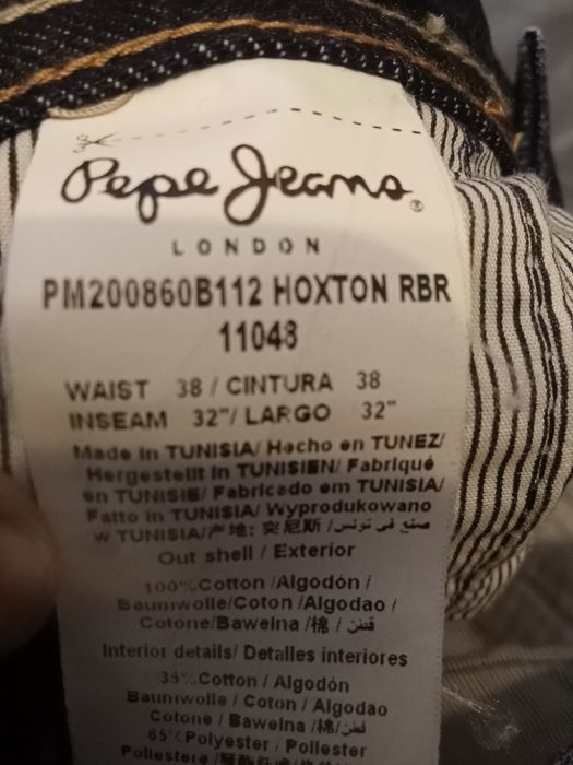 Pepe Jeans London (Hoxton RBR)W38 L32 мужские джинсы