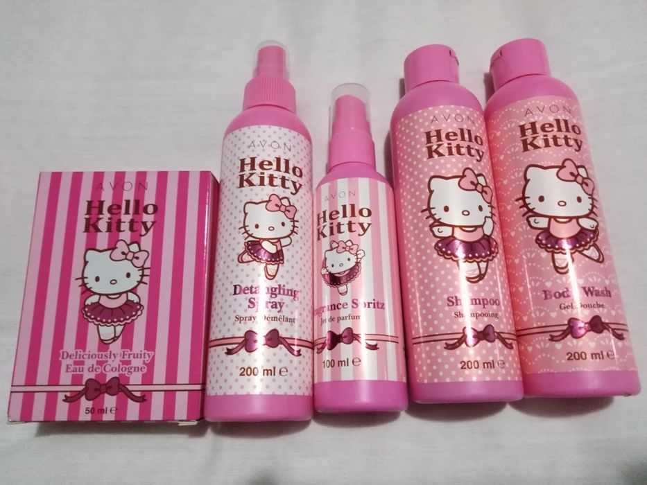 DIA DA CRIANÇA - Conj perfume e cosméticos de criança, Hello Kitty