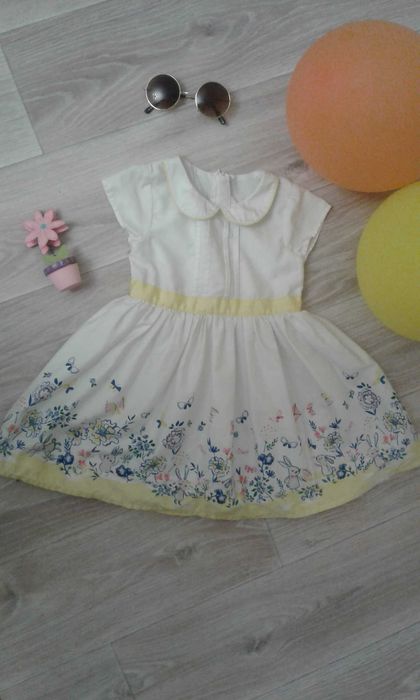 Милое летнее платье m&s на 1,5-2 года
