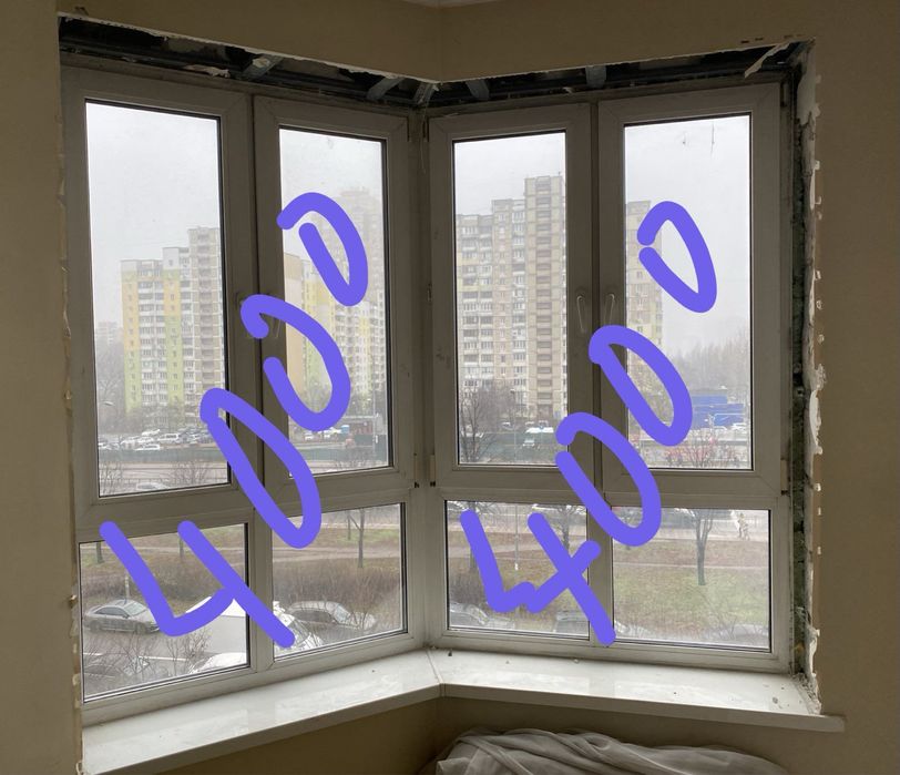 Б/у пластикові вікна з рамами