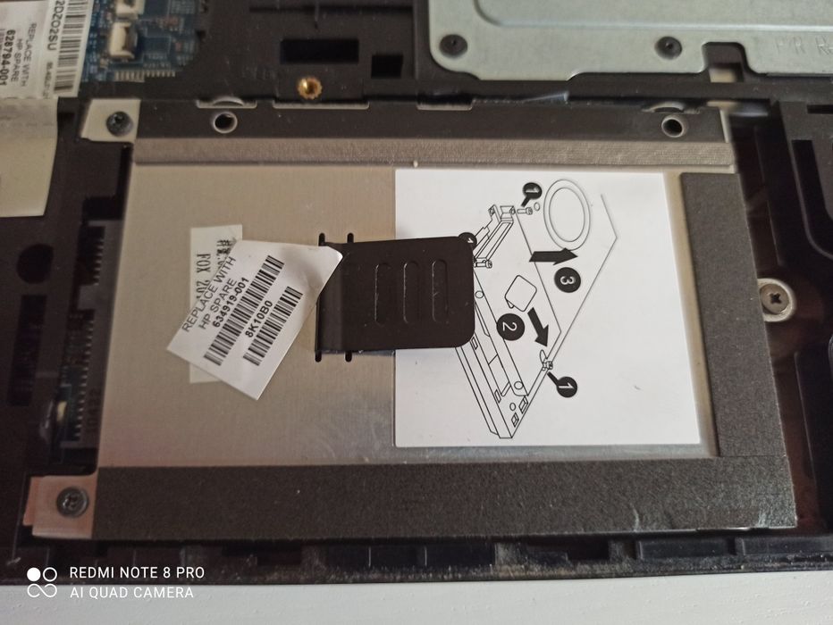 HP Probook 17" 4720s palmrest obudowa, kadłubek Ramki zawiasy zasilacz