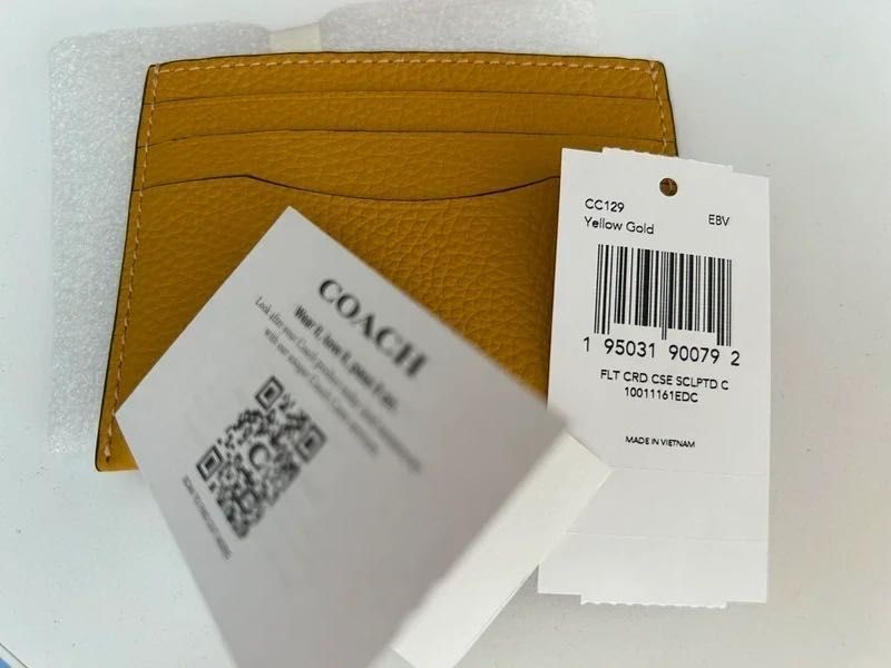 COACH Etui - Portfel damski na karty płatnicze - skóra NOWY