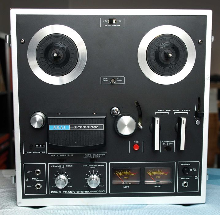 Magnetofon szpulowy Akai 1721 po gruntownym serwisie