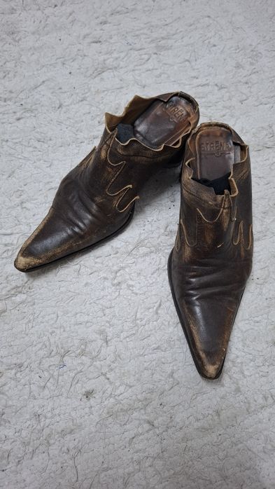 Socas castanhas cabedal, 35