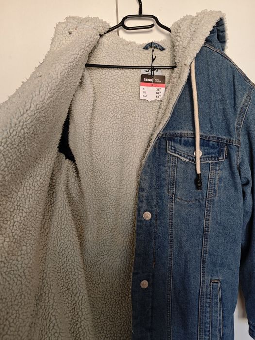 Kurtka jeansowa z barankiem