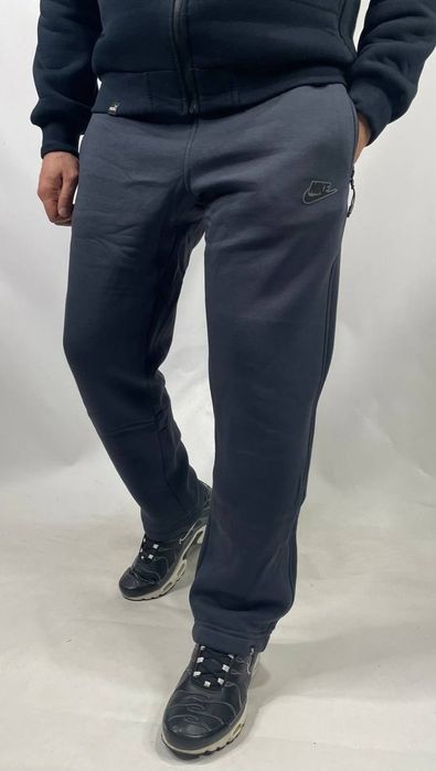 Мужские спортивные штаны Nike зимние теплые на флисе