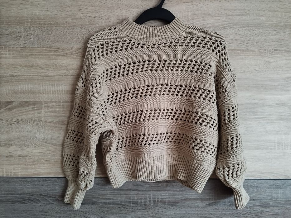 Ażurowy sweter oversize Mango M