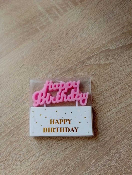 Набор декоративных свечей happy birthday 1 набор