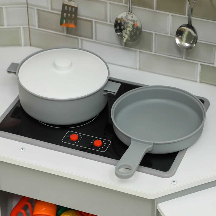 Cozinha de Madeira para Crianças com Sons cinzento – brinquedos