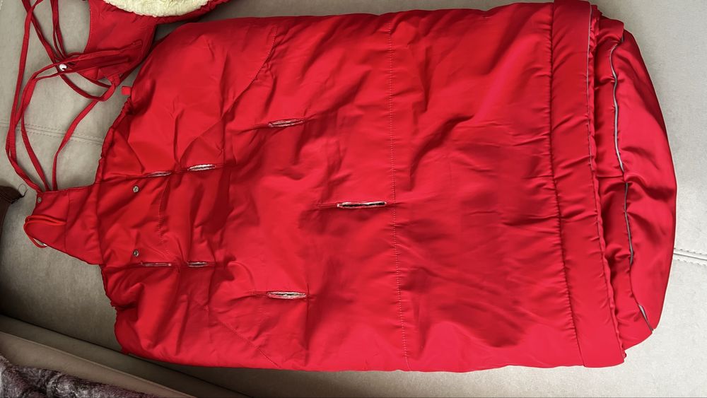 Багатофункціональний конверт на овчині ДОРЕЧІ United (червоний)