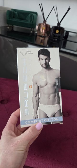 Ciemnografitowe slipy męskie bawełniane rozmiar XL