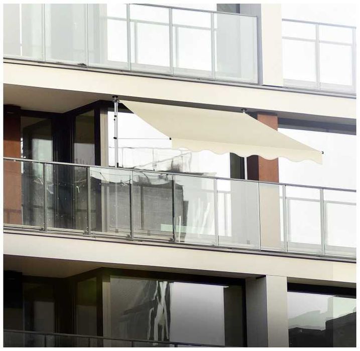 Toldo para Varanda, extensível com manivela - Novo