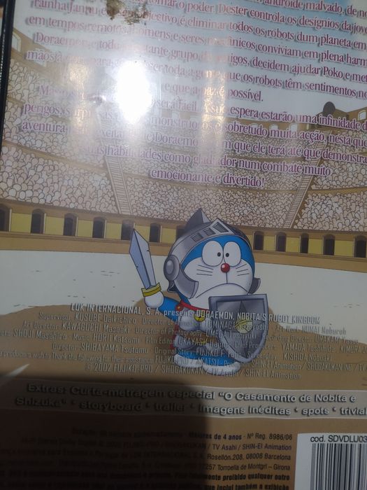 Doraemon gladiador DVD filme anime