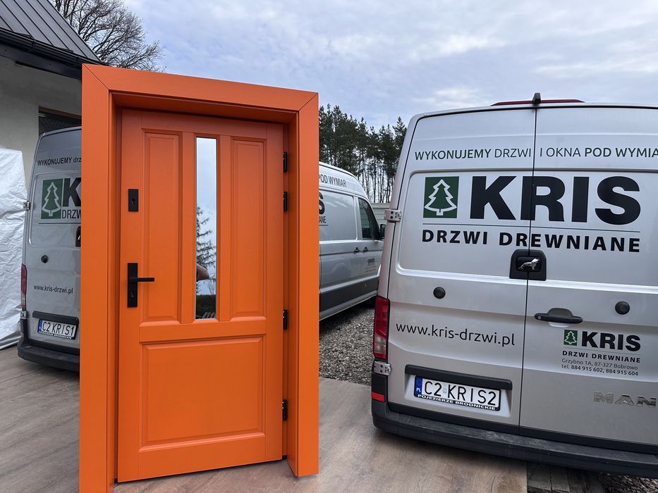 Drzwi zewnętrzne drewniane Na wymiar czyste powietrze Cała Polska