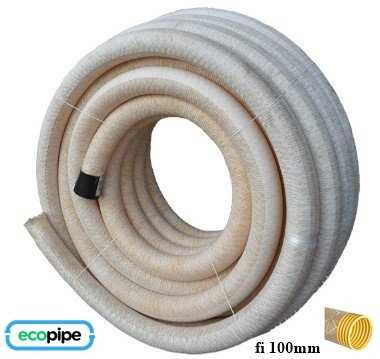 Rura drenarska fi 100 z otworami w otulinie