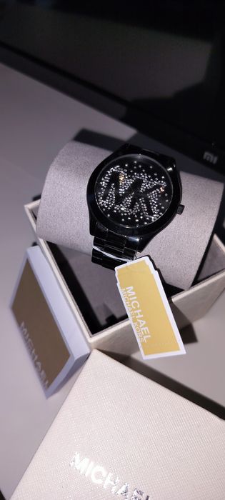 Relógio Michael Kors Preto com Zircónias Brilhantes