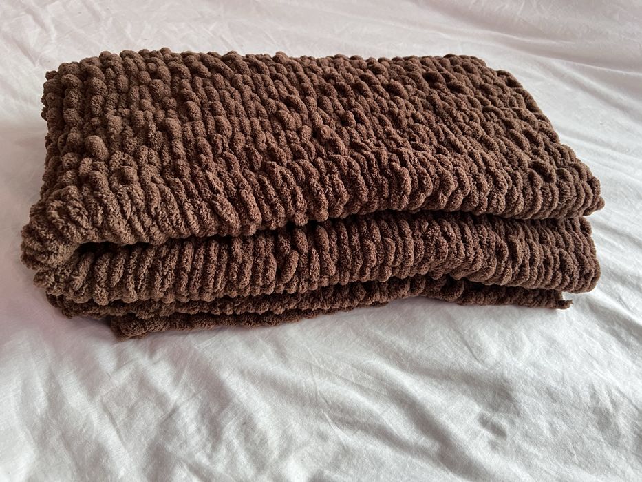 Плед вʼязаний , ручної роботи