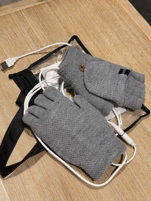 Podgrzewane rękawiczki do pracy przy komputerze, itp. USB