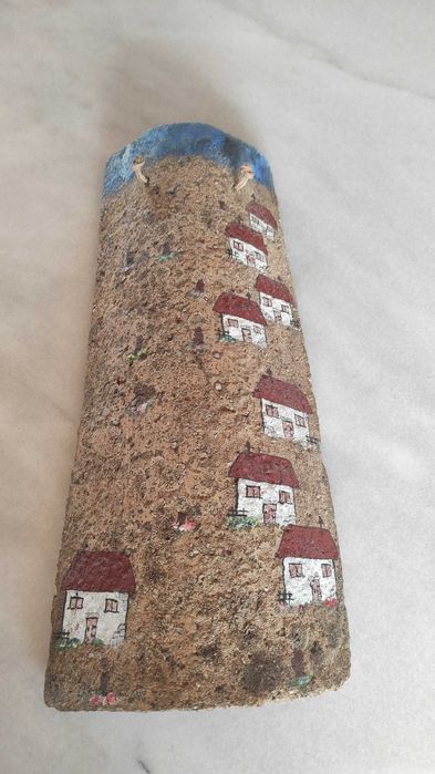 Telha decorativa retro iluminada Paula Prata