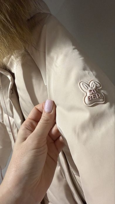 Якісна зимова курточка на дівчинку, натуральне хутро, на 3-4 роки