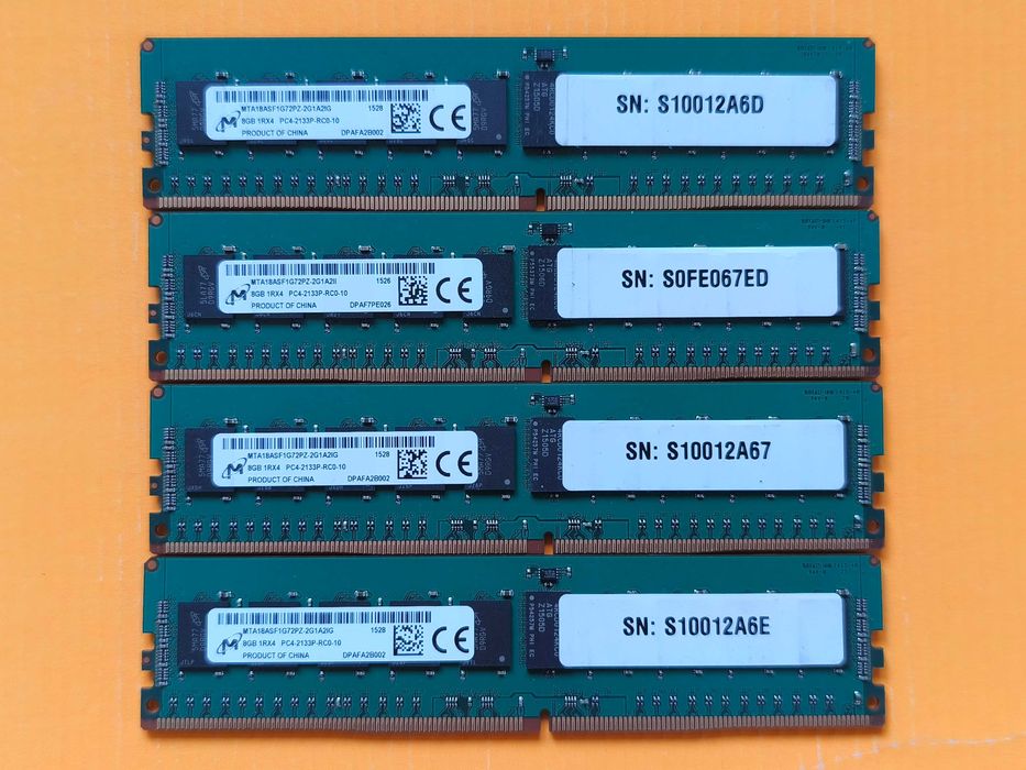 【ジャンク扱い】DDR4 ECC Registered 8GB×8枚セット ddr4 ecc reg 8gb - купить компьютеры и комплектующие - Цена на OLX.ua