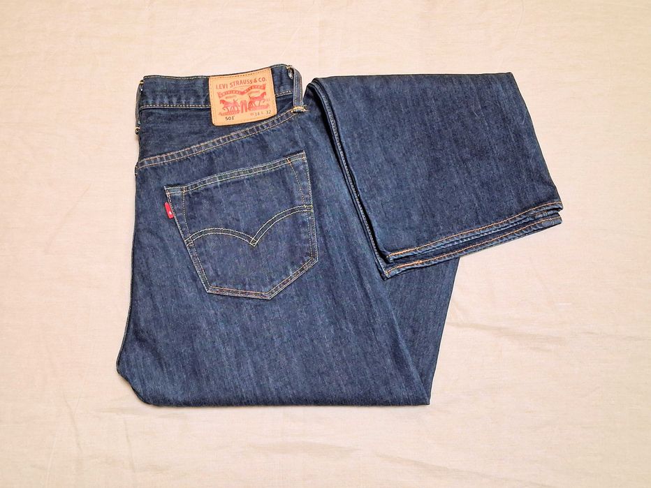 Levi's 501 Original Fit W34 L32 Джинси Левіс Классичні темно сині