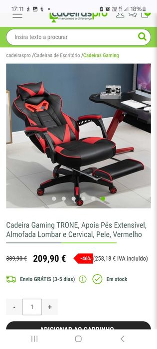 Cadeira gamer pro