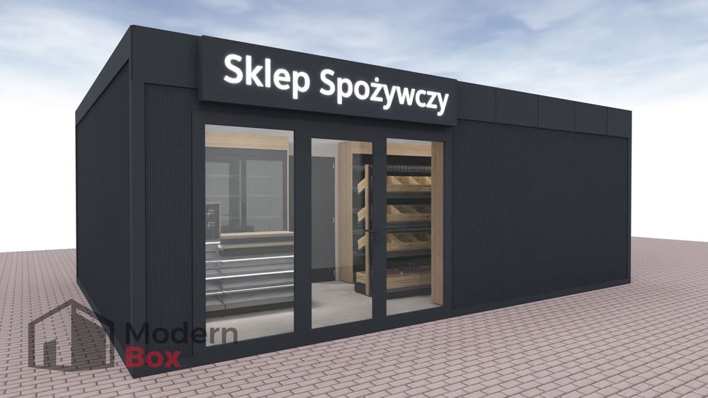 Pawilon Handlowy| Sklep Spożywczy| kontener| dostępny| handel| leasing
