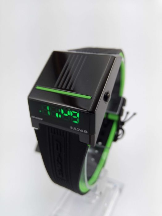 Bulova Computron 98C141 мужские экстравагантные часы из будущего