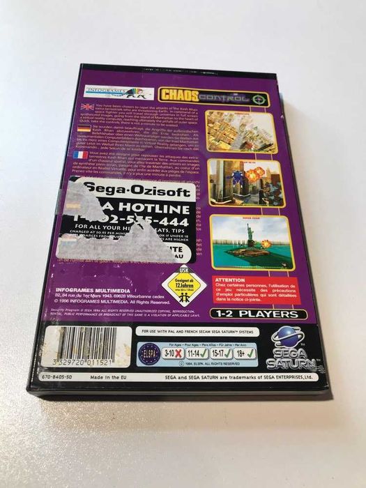 Chaos Control Sega Saturn Sklep Irydium