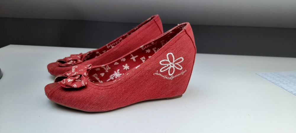 Buty damskie 39 kobiece czerwone na platformie jennifer&jennifer