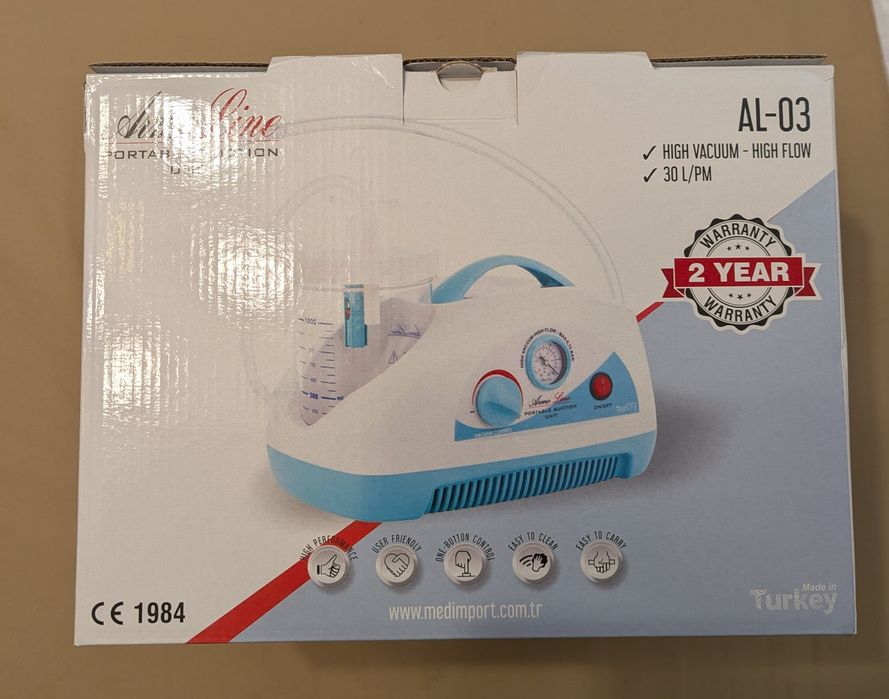 Ssak medyczny Armoline AL-03 do odsysania wydzielin + 3 cewniki