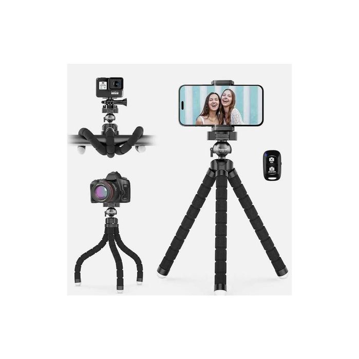 Tripé UBeesize Flexível p/ Telemóvel + Comando Wireless – Novo na Caixa - Envio Gratuito