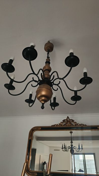Candeeiro de teto vintage/neoclássico