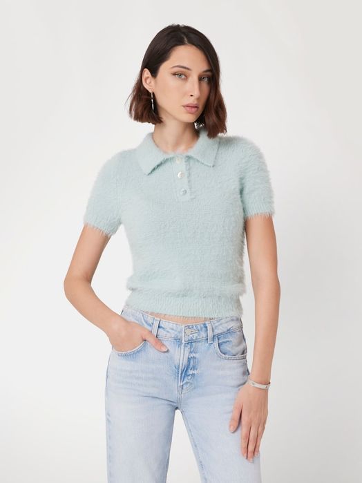 Sweter czarny z krótkim rękawem Guess XS