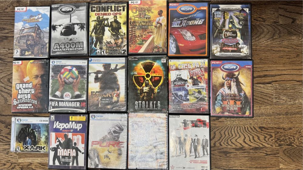 Компьютерные диски с играми