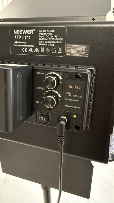 Neewer 2 pack NL660 LED luz