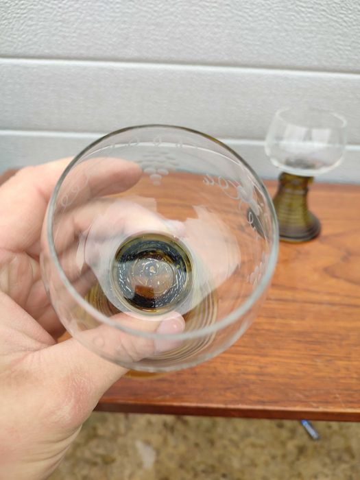 Kieliszki Remery  szlif - Kolekcjonerskie - Duże - Ciekawe - Design G