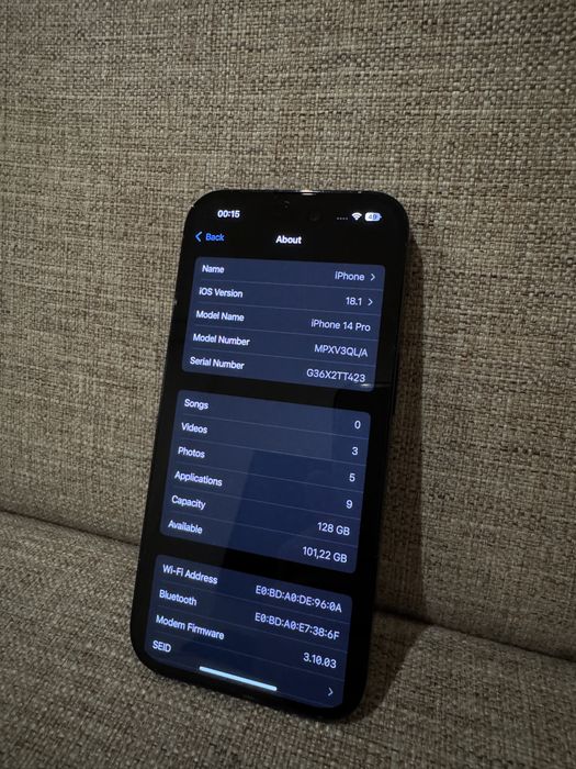 iPhone 14 Pro 128Gb Preto