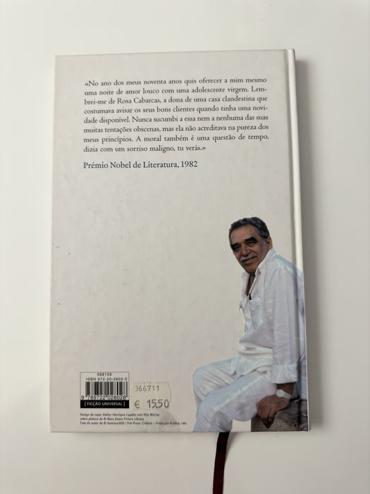 Livro  “ Memórias das minhas putas tristes” Gabriel García Márquez