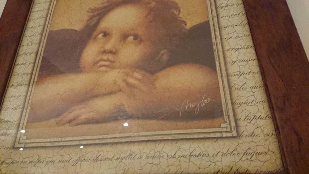 Quadros – Anjos de Rafael (Madonna Sistina)