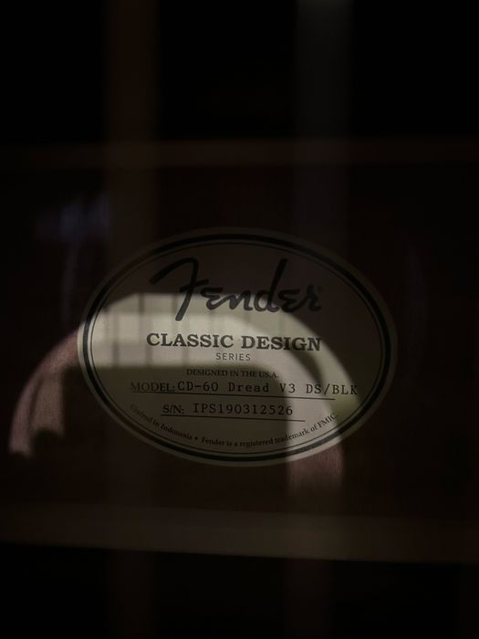 Гітара Fender CD60 v3