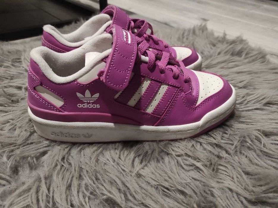 Buty adidas różowo białe
